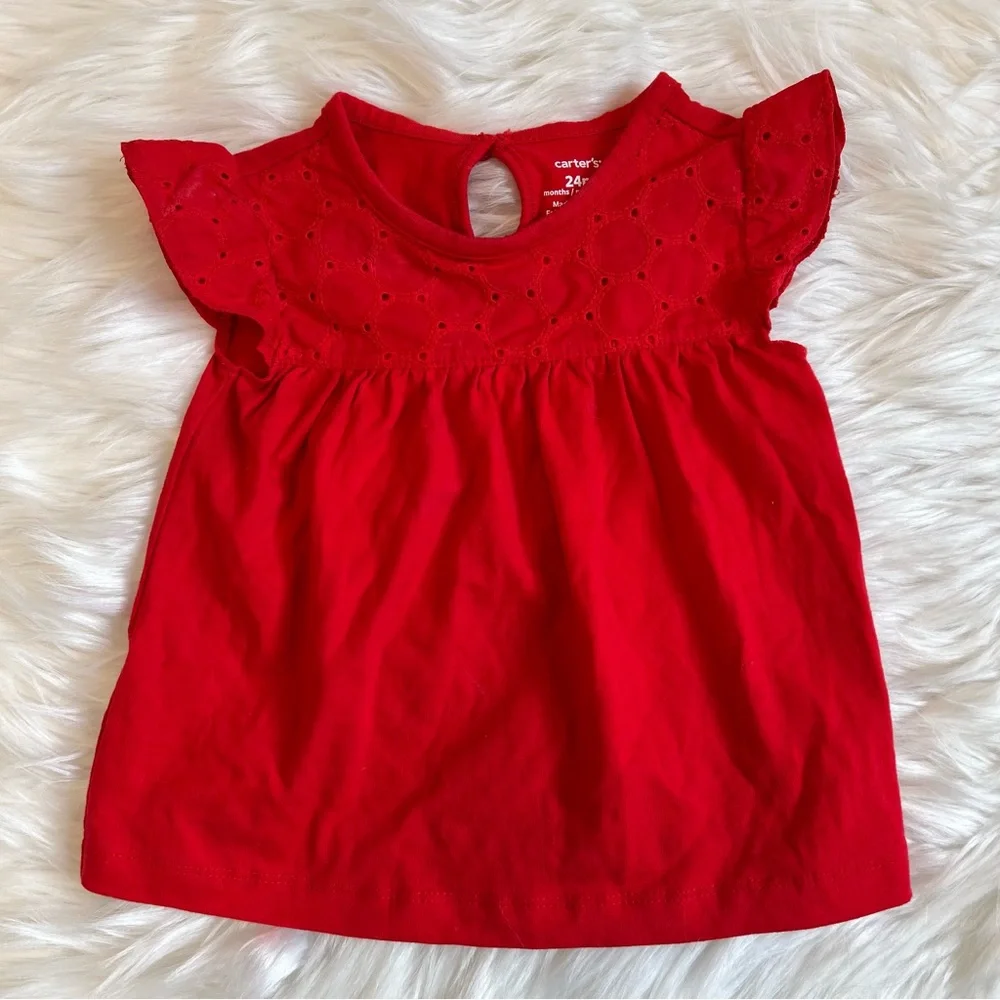 Carter's Crewneck Eyelet Top‎